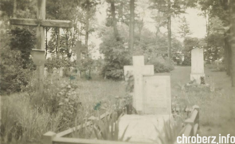 Cmentarz w Chrobrzu początek lat 50 - tych.