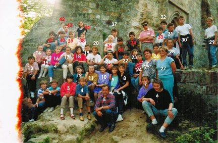 Wycieczka w Bieszczady.Kl. 5-8, rok szkolny 1991/1992.