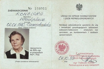 Władysława Kowalska z Chrobrza